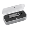 Cle usb noir/argent porte-cles