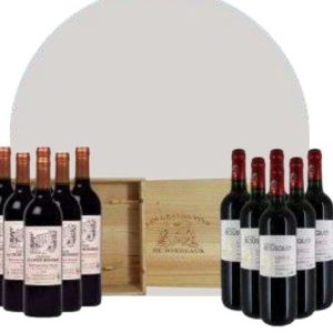 Coffret 12 bouteilles – caisse bois « Réception » – Maison Querre