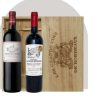 Coffret 2 bouteilles – caisse bois « Tandem » – Maison Querre