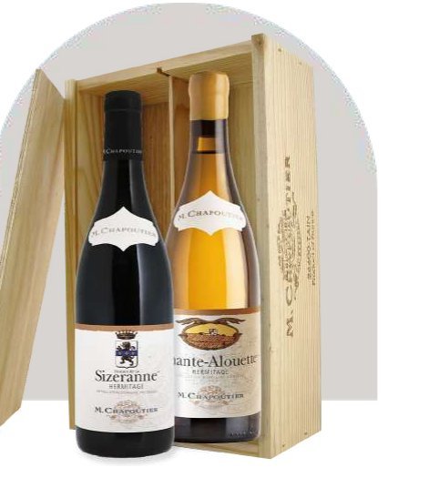 Coffret 2 bouteilles « Duo Hermitage » – M. Chapoutier Coffret 2 bouteilles « Duo Hermitage » – M. Chapoutier