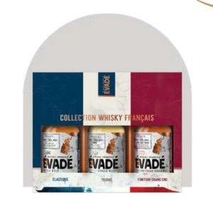 Coffret 3 × 20 cl Whisky Trilogie Évadé – Whiskies du Monde