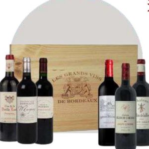 Coffret 6 bouteilles – caisse bois « Les Grandes Appellations » – Maison Querre