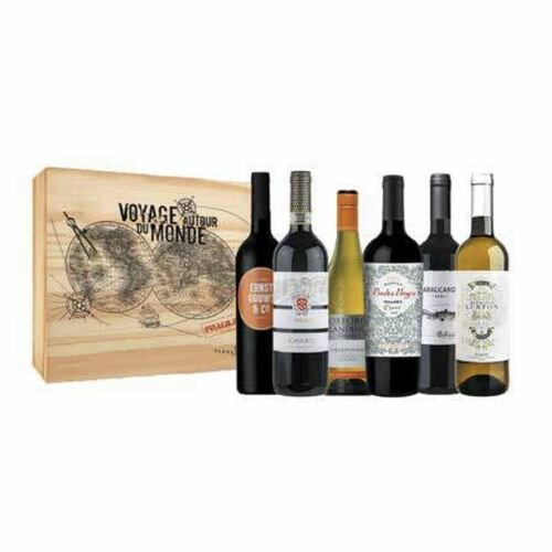 Coffret 6 Bouteilles “Voyage Autour du Monde” Coffret 6 Bouteilles “Voyage Autour du Monde”