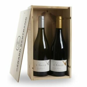 Coffret Caisse Bois 2 Bouteilles Domaine de L’aigle