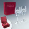 Coffret de 2 verres à vin personnalisés Bohemia Cristal