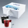 Coffret de 4 mugs Luminarc 22 cl personnalisés