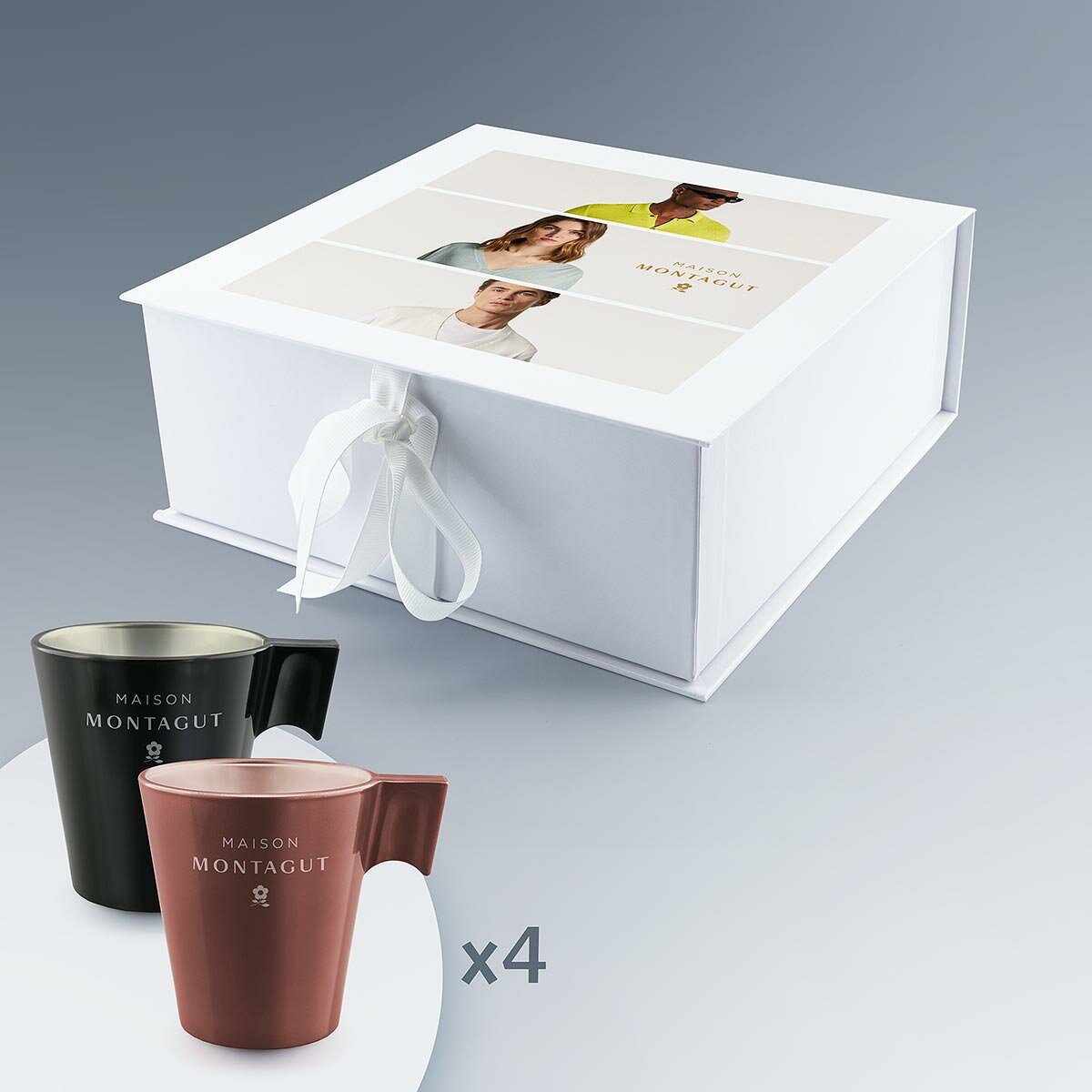 Coffret de 4 tasses expresso Luminarc personnalisées (réf. CLS-NT) Coffret de 4 tasses expresso Luminarc personnalisées (réf. CLS-NT)