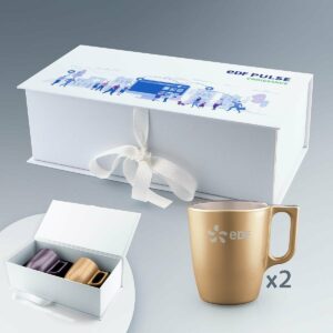 Coffret Duo de Mugs 25 cl à Personnaliser