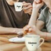 Coffret Duo Maman Papa - Tasses à Café & Sous-Tasses Bambou