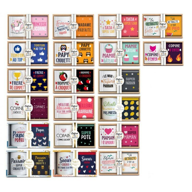 Coffret Mug et Chaussettes Fantaisie Coffret Mug et Chaussettes Fantaisie