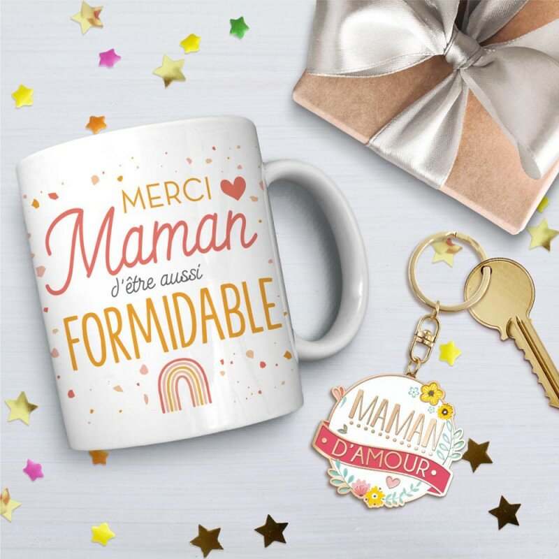 Coffret Mug et Porte-Clés Fantaisie Coffret Mug et Porte-Clés Fantaisie