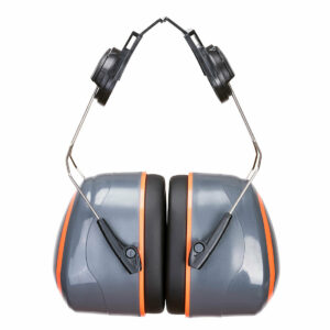 Coquilles anti-bruit HV Extreme monté sur casque Portwest PW62