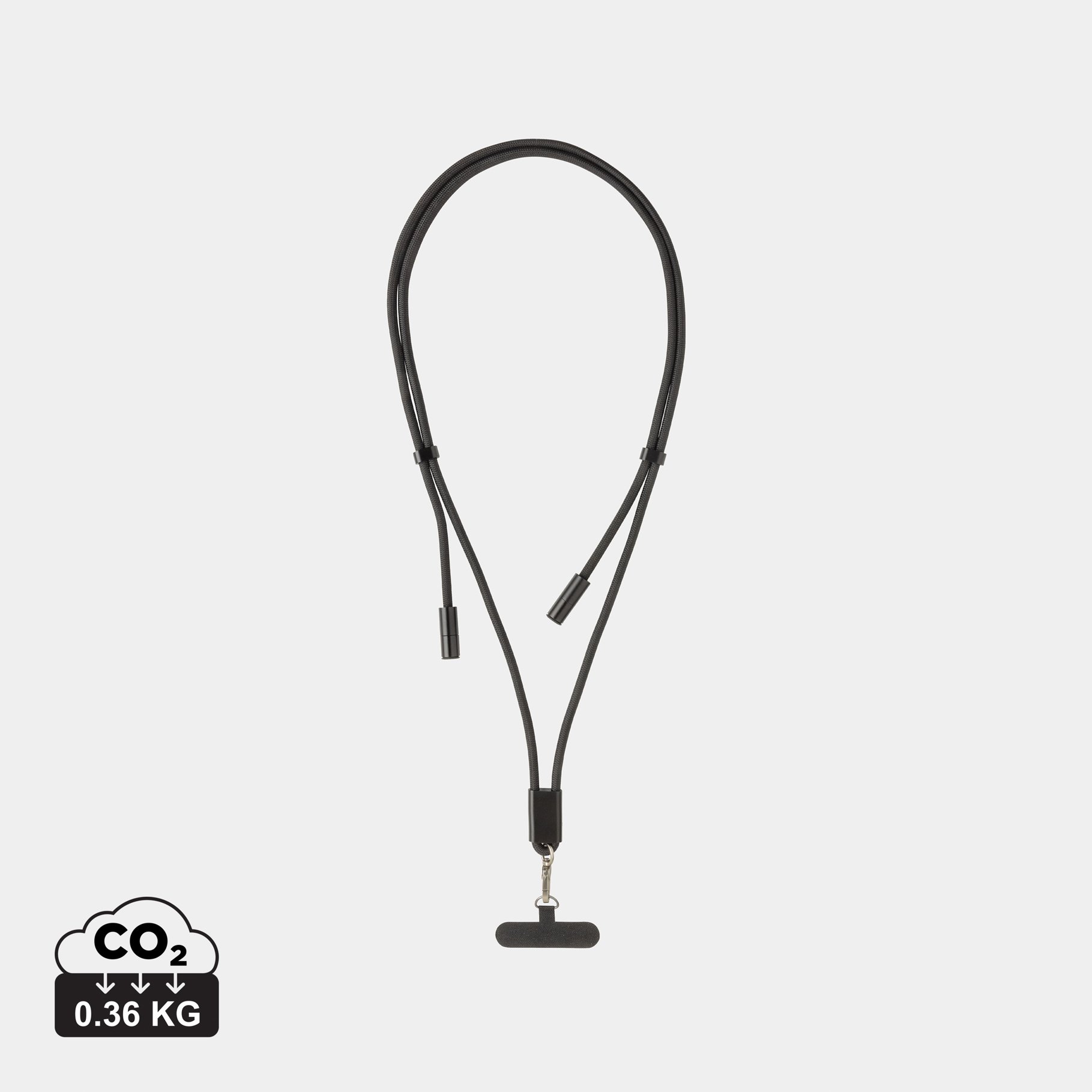 Cordon téléphone de 160cm avec câble 60W en rPET RCS LoopAmp Cordon téléphone de 160cm avec câble 60W en rPET RCS LoopAmp