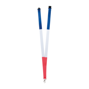 Cordon tour de cou tricolore