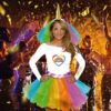 Costume Miss Licorne Multicolore