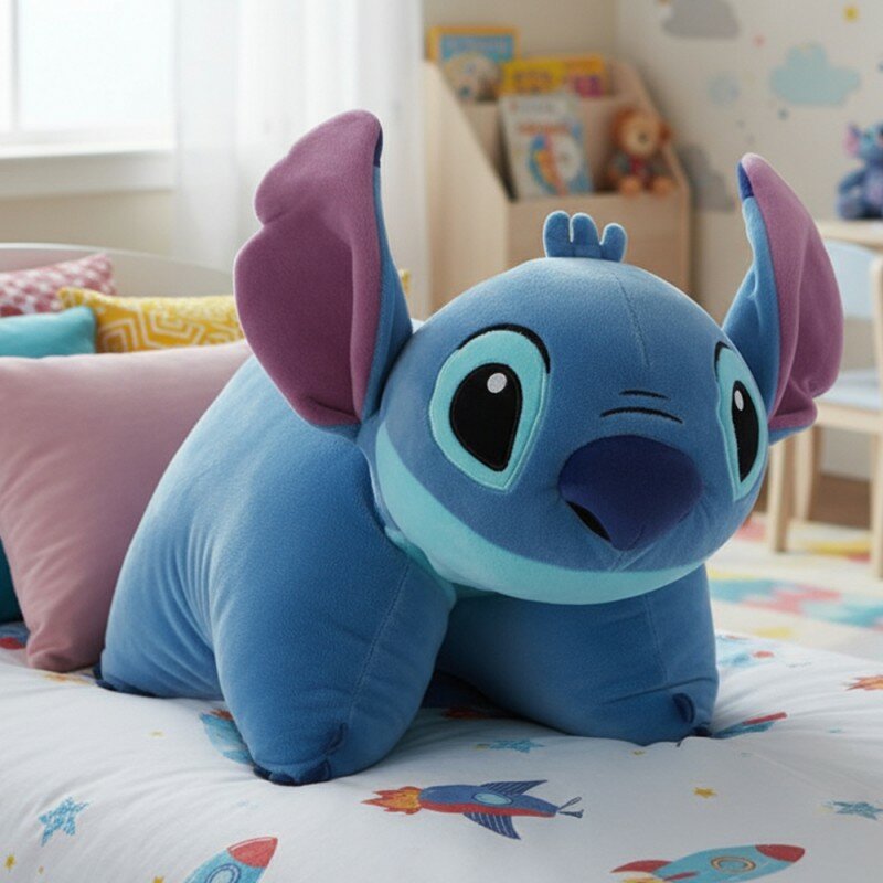 Coussin Peluche 2 en 1 Stitch Disney 3D Coussin Peluche 2 en 1 Stitch Disney 3D