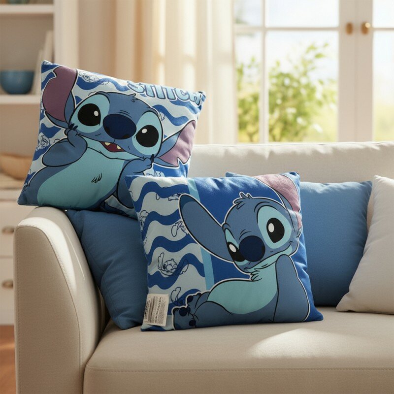 Coussin Stitch Carré Disney Bleu Coussin Stitch Carré Disney Bleu