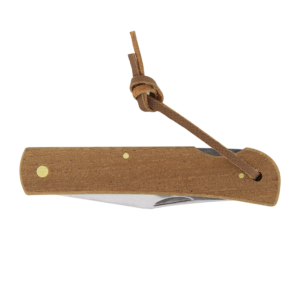 Couteau bois avec cran d'arret