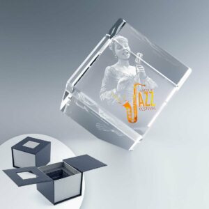 Cube Pan-Coupé 6 cm en Verre