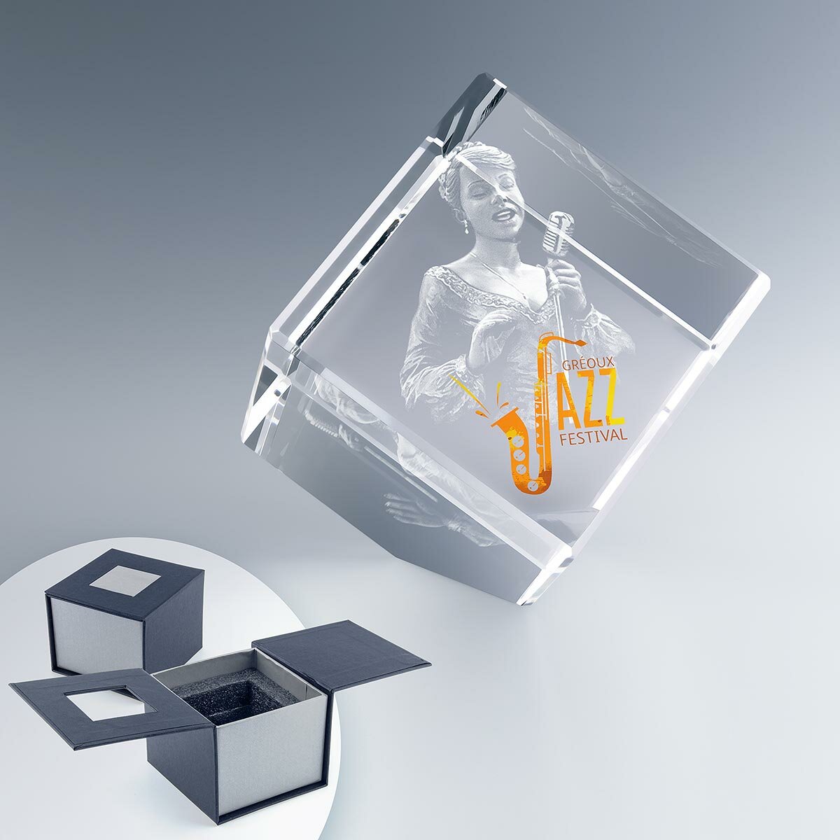 Cube Pan-Coupé 6 cm en Verre Cube Pan-Coupé 6 cm en Verre