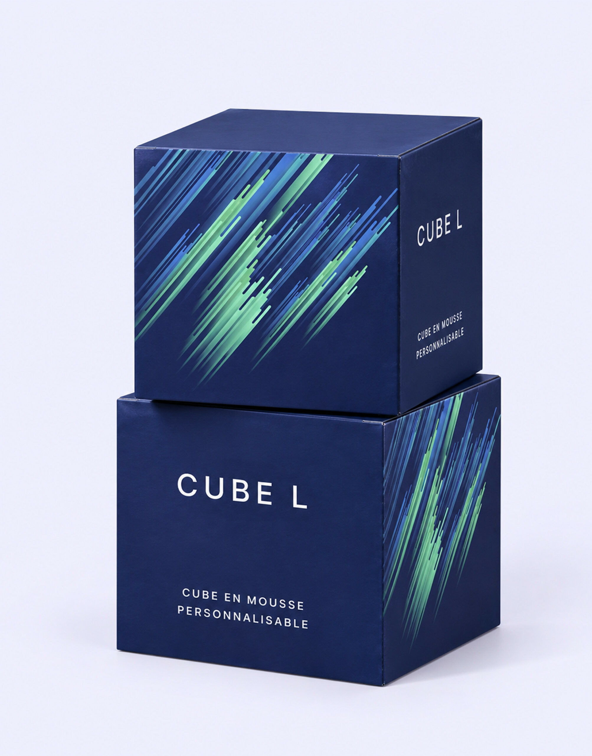 Cube en mousse personnalisable Cube en mousse personnalisable – vue 2
