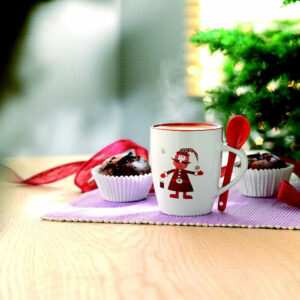 Mug avec petite cuillère 250ml Claus – vue 2