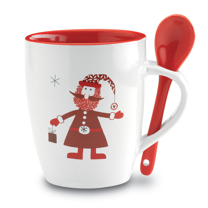Mug avec petite cuillère 250ml Claus Mug avec petite cuillère 250ml Claus