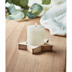 Bougeoir étoile avec bougie Lotus – vue 2