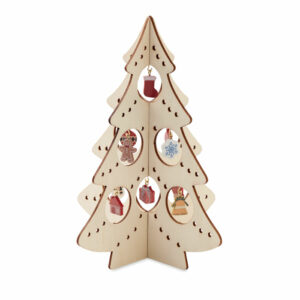 Décoration de sapin en bois Silueta