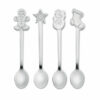 Set 4 cuillères à thé de Noël Chip Set