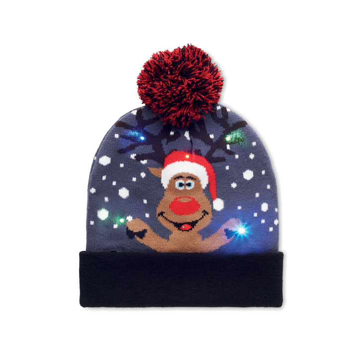 Bonnet de Noël tricoté avec LED Shimas Light Bonnet de Noël tricoté avec LED Shimas Light