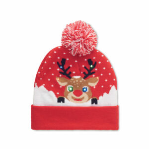 Bonnet de Noël tricoté avec LED Shimas Light – vue 2