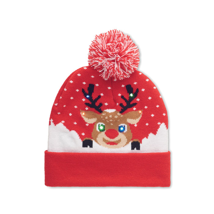 Bonnet de Noël tricoté avec LED Shimas Light Bonnet de Noël tricoté avec LED Shimas Light – vue 2