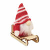 Lutin sur un traîneau en bois Frosty Sleigh