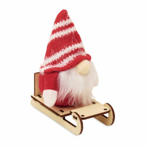 Lutin sur un traîneau en bois Frosty Sleigh