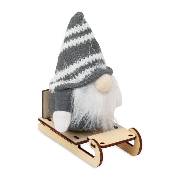 Lutin sur un traîneau en bois Frosty Sleigh Lutin sur un traîneau en bois Frosty Sleigh – vue 2