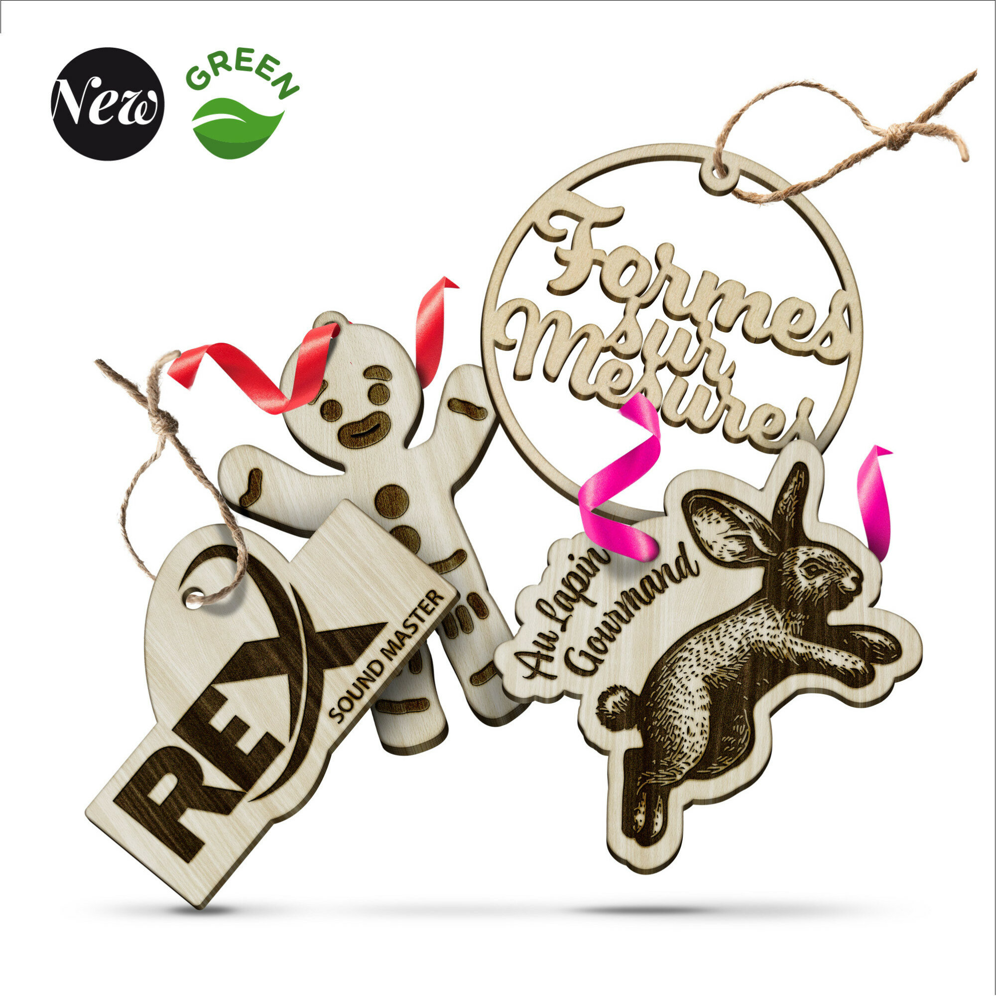 Décoration en bois - laser Décoration en bois - laser