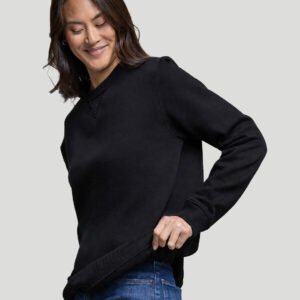 Sweat col rond unisexe en coton bio fabriqué en France Deleuze – vue 3