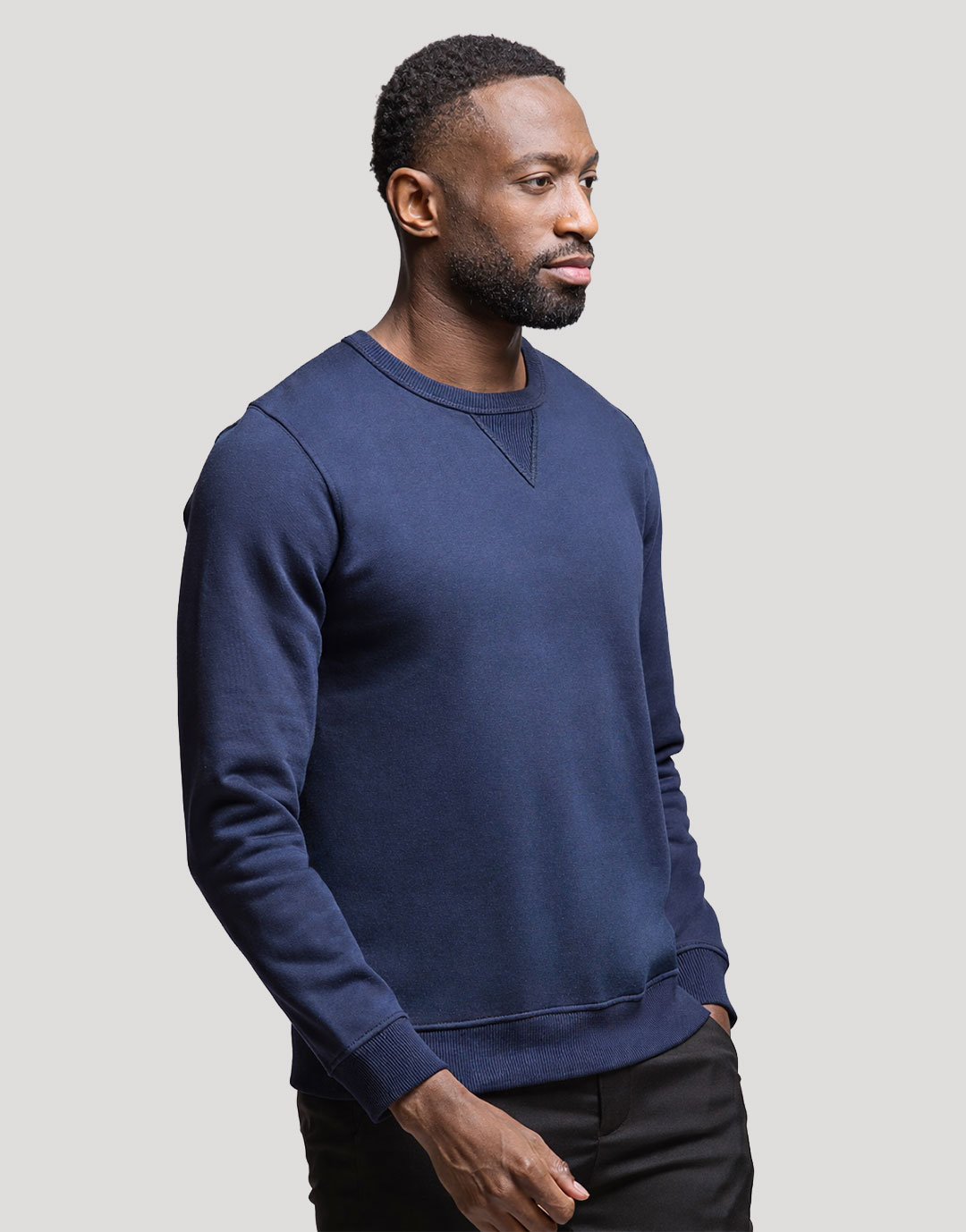 Sweat col rond unisexe en coton bio fabriqué en France Deleuze Sweat col rond unisexe en coton bio fabriqué en France Deleuze – vue 5