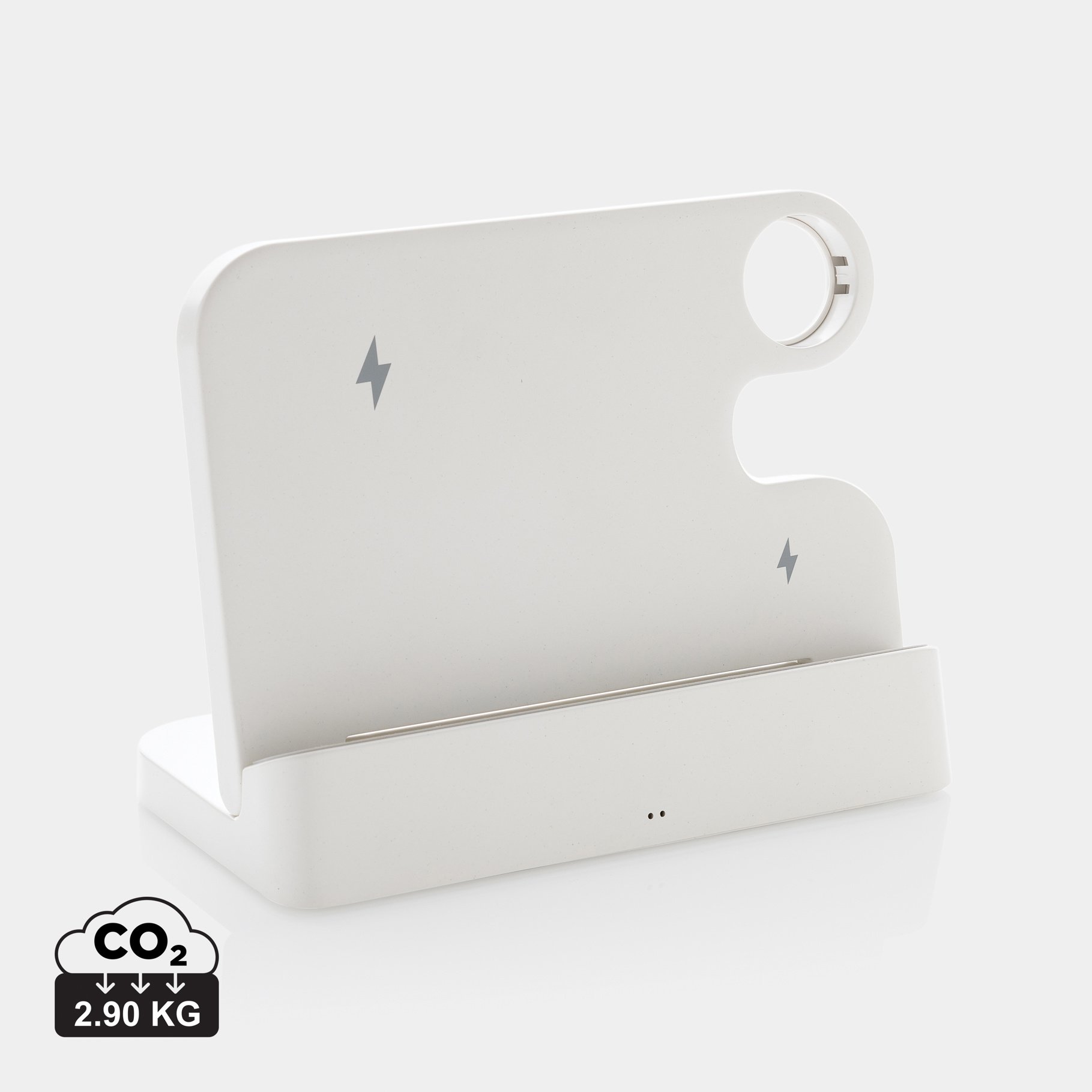 Double chargeur 15W en plastique RCS avec emplacement iWatch Double chargeur 15W en plastique RCS avec emplacement iWatch