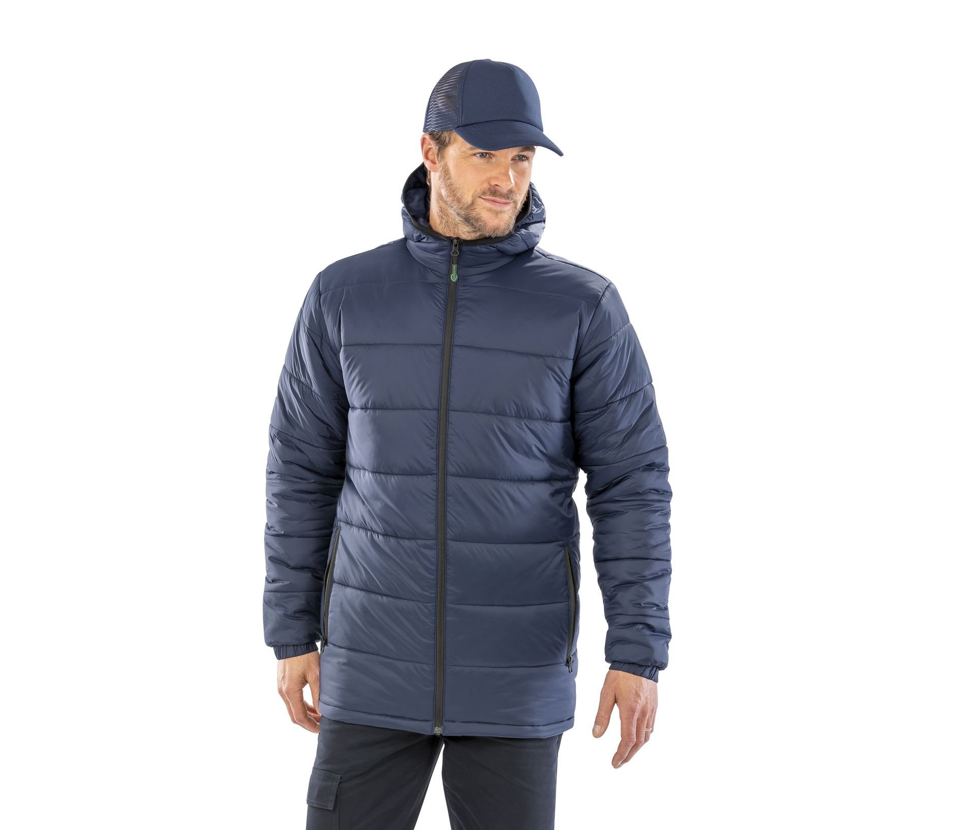 Doudoune à capuche en nylon & polyester recyclé Result Recycled Hooded Padded Parka Doudoune à capuche en nylon & polyester recyclé Result Recycled Hooded Padded Parka
