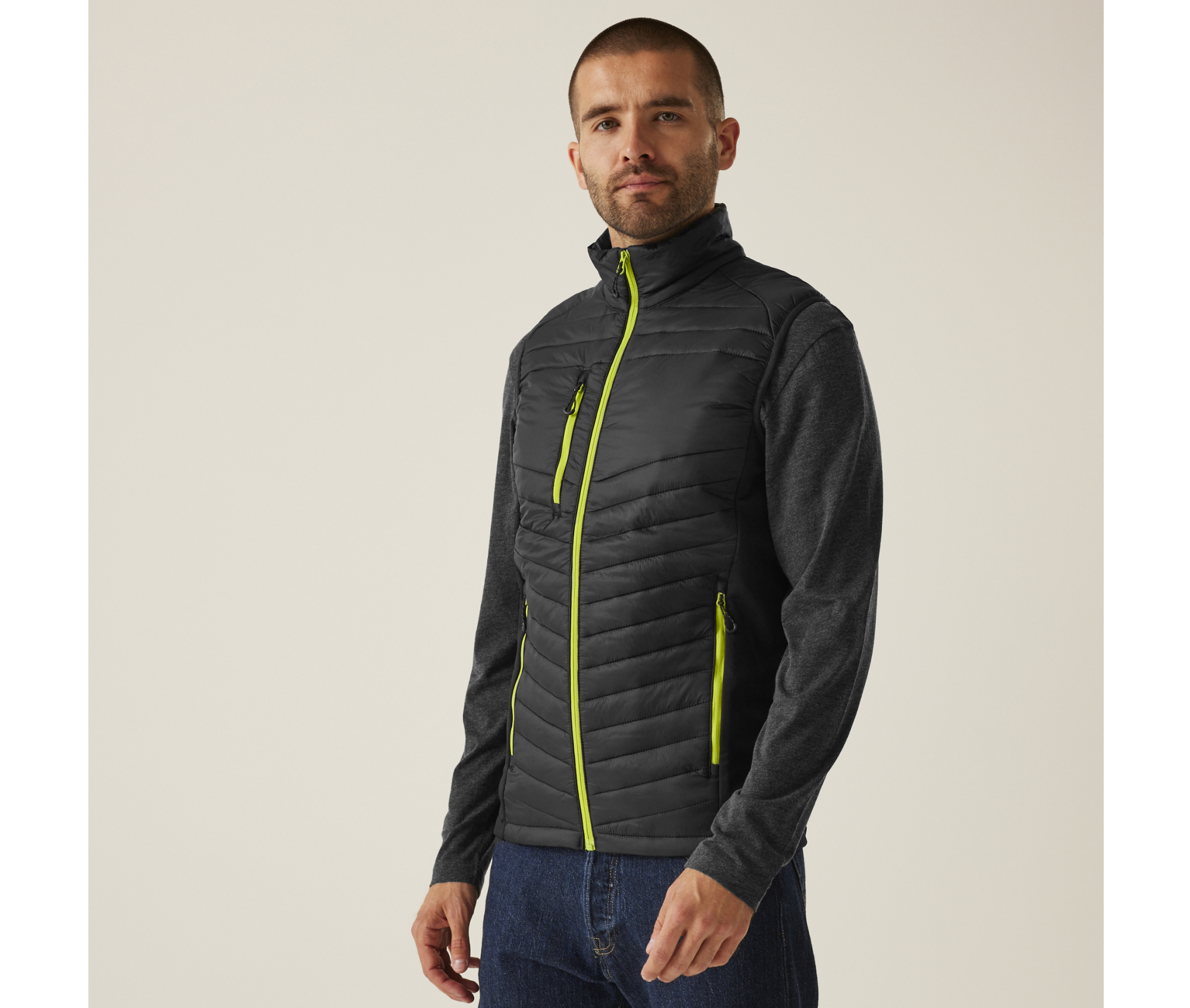 Doudoune Bodywarmer bi-matière homme Regatta Men's Navigate Hybrid Doudoune Bodywarmer bi-matière homme Regatta Men's Navigate Hybrid