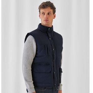 Doudoune Bodywarmer multi-poches polycoton B&c Explorer