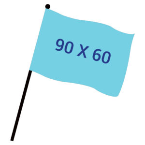 Drapeau de table et de supporter avec hampe – vue 2