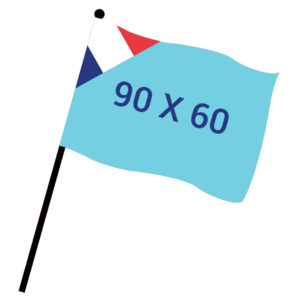 Drapeau de table et de supporter avec hampe – vue 3