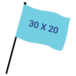 Drapeau de table et de supporter avec hampe – vue 5