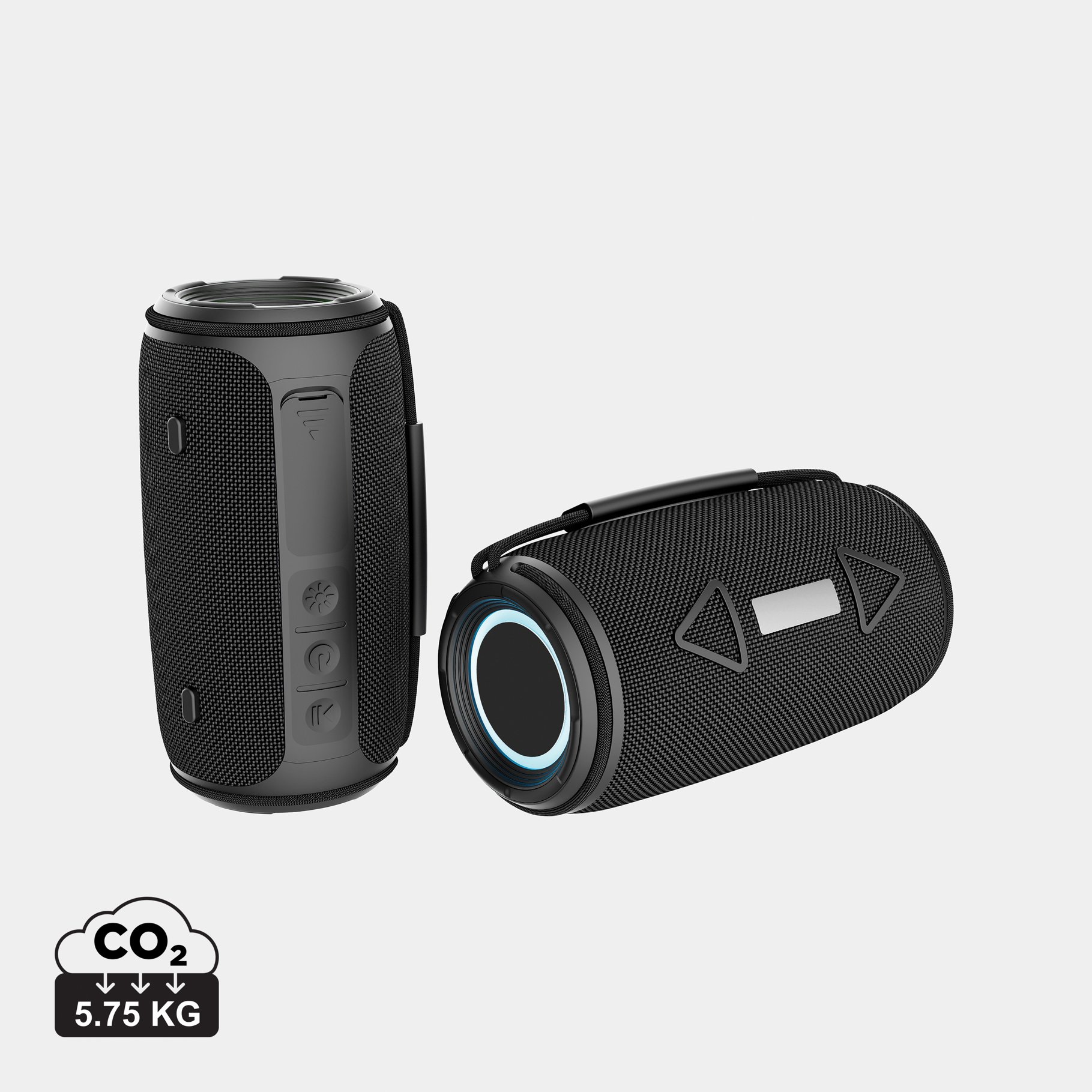 Enceinte 16W étanche IPX4 en plastique recyclé RCS Prisma Enceinte 16W étanche IPX4 en plastique recyclé RCS Prisma