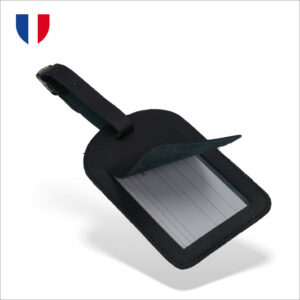 Étiquette à bagage cuir- made in France