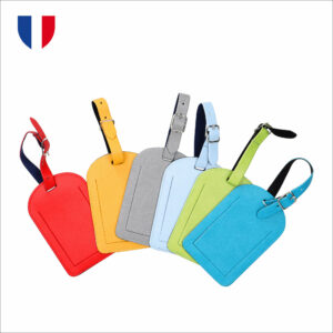 Étiquette à bagage en couleur- made in France