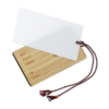 Etiquette bagage bambou/pol fr